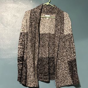 Charter Club Cardigan Sweater Size PS Striped Open Duster Pull On Knit
